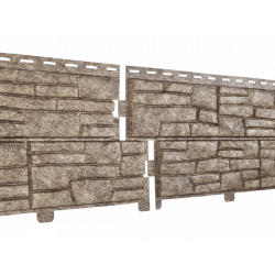 Сайдинг виниловый Stone-House СЛАНЕЦ бурый 0,225*2,0 15 шт./уп.