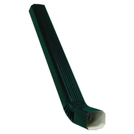 Труба прямоугольная с коленом 1м Vortex RAL 6005