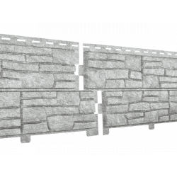Сайдинг виниловый Stone-House СЛАНЕЦ светло-серый 0,225*2,0 15 шт./уп.