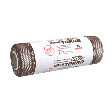 URSA TERRA ТехМат 34PN 9600*1200*50 ((11,52м2;0,576м3/рул)24рул/пал)