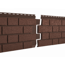 Сайдинг виниловый Stone-House S-Lock КЛИНКЕР терракотовый 0,292*1,95 15 шт./уп.