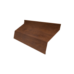 Ламель забора жалюзи Milan new gofr 0,45 Print-Double Premium с пленкой Golden Wood Fresh