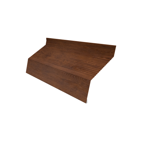 Ламель забора жалюзи Milan new gofr 0,45 Print-Double Premium с пленкой Golden Wood Fresh