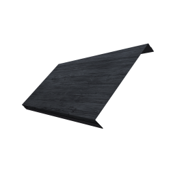 Ламель обратная 200 забора жалюзи Texas 0,45 Print Premium с пленкой Grey Wood TwinColor