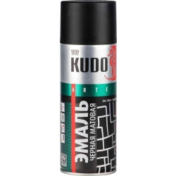 KUDO Аэрозольная краска черная матовая 520 мл