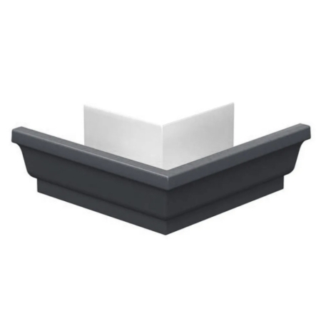 Угол желоба внешний Профи - RAL 7024 Мокрый асфальт