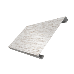 Ламель лицевая 200 забора жалюзи Texas 0,45 Print Elite с пленкой Snow Wood TwinColor