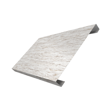 Ламель лицевая 200 забора жалюзи Texas 0,45 Print Elite с пленкой Snow Wood TwinColor