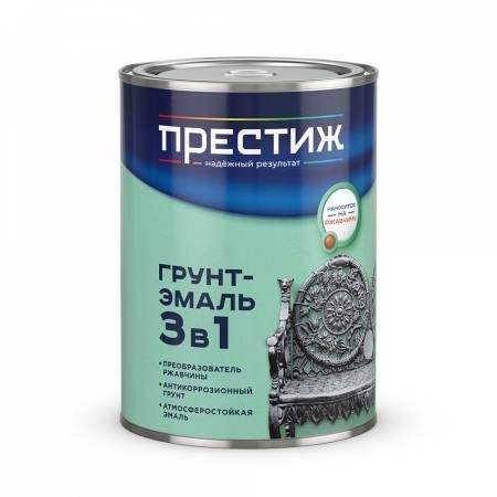 Престиж Грунт-Эмаль по ржавчине голубая 0,9 кг