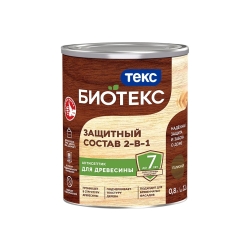 ТЕКС Состав защитный 2 в 1 BIOTEKS орех 0,8л