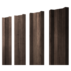 Штакетник М-образный А с прямым резом 0,45 Print Premium Almond Wood Fresh