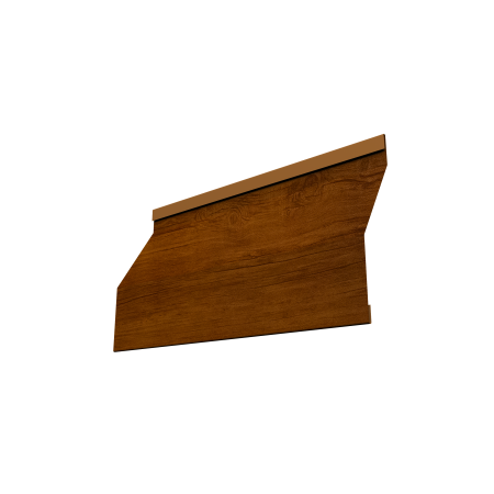 Ламель забора жалюзи Milan Slim 0,45 Print Premium с пленкой Golden Wood Intense FTC