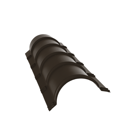 Конёк полукруглый RAL RR -32  (темно коричневый) 0,45мм