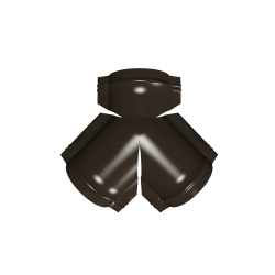 тройник конька полукруглого Drap RR-32  (темно коричневый) 0,45мм