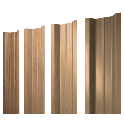 Штакетник П-образный В с прямым резом 0,45 Print Elite Honey Wood TwinColor