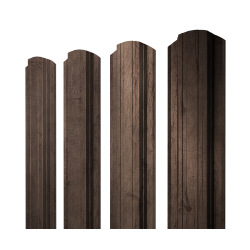 Штакетник Прямоугольный фигурный 0,45 Print Premium Almond Wood Fresh