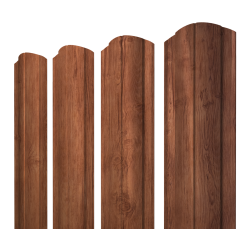 Штакетник Круглый фигурный 0,45 Print Premium Rowan Wood Intense FTC