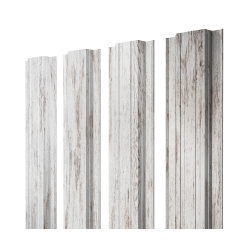 Штакетник Прямоугольный с прямым резом 0,45 Print Elite Snow Wood TwinColor