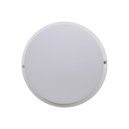 Ecola свет-к Круг ДПП накладной 24W 220V 6500K IP65 матовый белый 210*45 DРRD 24ELC
