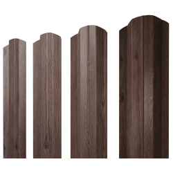 Штакетник М-образный В фигурный 0,45 Print Elite White Wood TwinColor