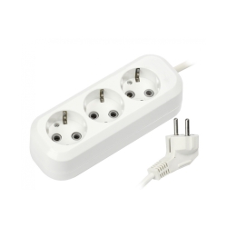 Удлинитель без заземления,3гн, 5м,ПВС 3*1,0 16А Smartbuy