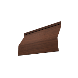 Ламель забора жалюзи Milan Slim 0,45 Print Elite с пленкой Choco Wood TwinColor