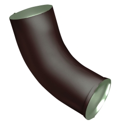 Колено стока Optima 125мм RAL 8017 Matt