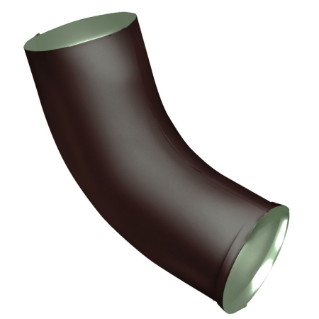 Колено стока Optima 125мм RAL 8017 Matt