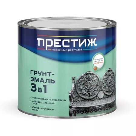 Престиж Грунт-Эмаль по ржавчине красная 1,9 кг