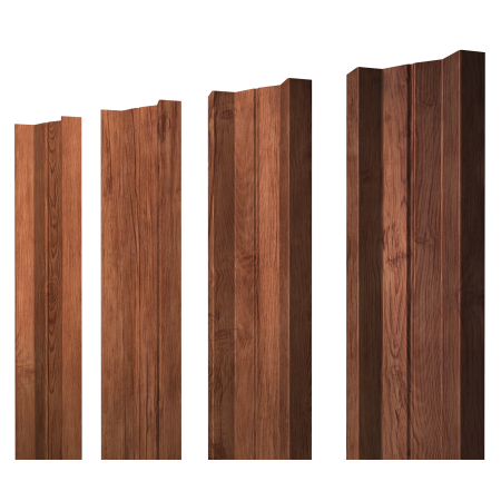 Штакетник М-образный А с прямым резом 0,45 Print Premium Rowan Wood Intense FTC