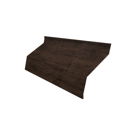 Ламель забора жалюзи Milan new gofr 0,45 Print Elite с пленкой Antique Wood TwinColor