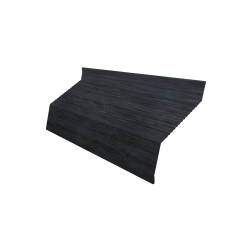 Ламель забора жалюзи Milan new gofr 0,45 Print Premium с пленкой Grey Wood TwinColor