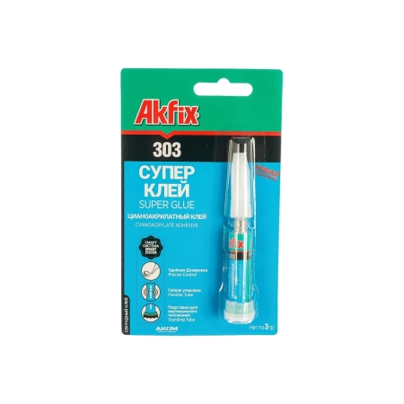 Akfix 303 Супер клей цианокрилатный 3 гр.