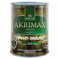 Akrimax-Premium Грунт-эмаль по ржавчине Голубая глянцевая 1,7 кг
