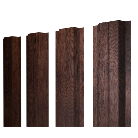 Штакетник П-образный A с прямым резом 0,45 Print-Double Premium Cherry Wood Fresh