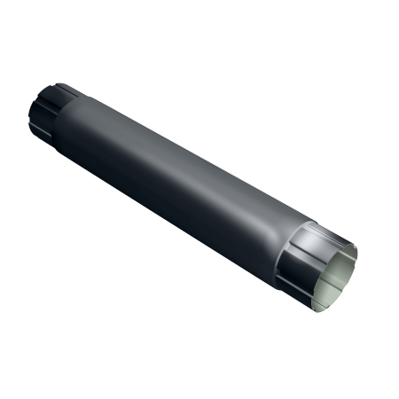 Труба круглая 1м Optima 125мм RAL 7024