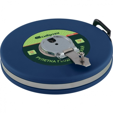 Рулетка с фибергласовой лентой 50м/13 мм пластм. корп. 3017250