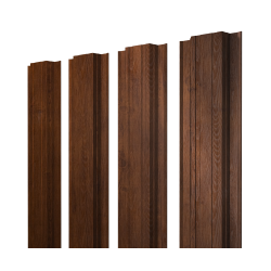 Штакетник Прямоугольный с прямым резом 0,45 Print-Double Premium Golden Wood Fresh