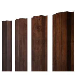 Штакетник П-образный A с прямым резом 0,4 Print Premium Cherry Wood Fresh TwinColor