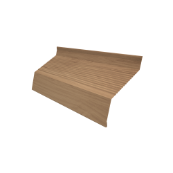 Ламель забора жалюзи Milan new gofr 0,45 Print Elite с пленкой Honey Wood TwinColor
