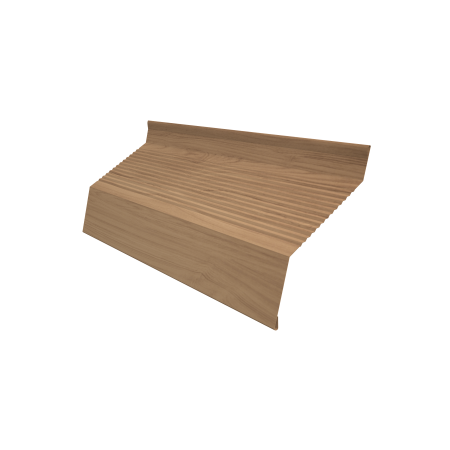 Ламель забора жалюзи Milan new gofr 0,45 Print Elite с пленкой Honey Wood TwinColor