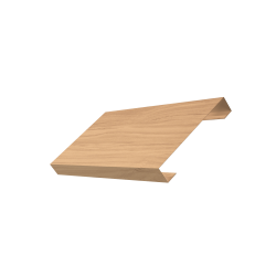 Ламель лицевая 125 забора жалюзи Texas 0,45 Print Elite с пленкой Honey Wood TwinColor