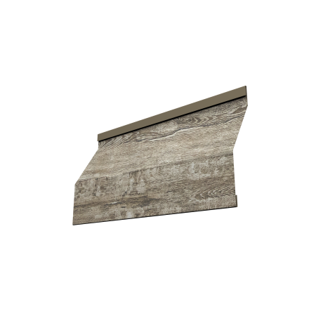 Ламель забора жалюзи Milan Slim 0,45 Print Elite с пленкой Nordic Wood TwinColor