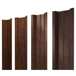 Штакетник П-образный В с прямым резом 0,45 Print Premium Cherry Wood Fresh TwinColor