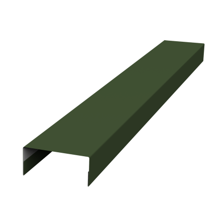 Ламель лицевая 125 забора жалюзи Texas стартовая/финишная для калиток и ворот 0,5 Satin Matt TX 6020