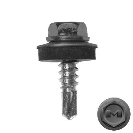Саморез по металлу Daxmer 5,5х19 RAL 7004