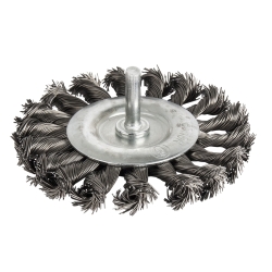 Кордщетка для дрели радиальная витая ПРАКТИКА 100мм хвост 6мм