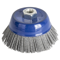 Кордщетка для МШУ чашеобразная абразивная ПРАКТИКА  90 мм М14