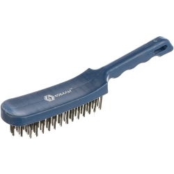 Кордщетка ручная КОБАЛЬТ 6-рядная стальная 280 мм, пластмассовая ручка