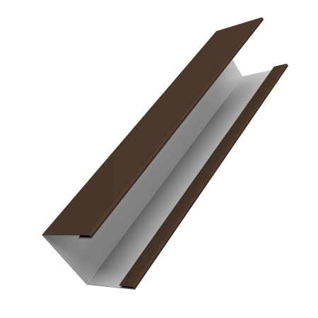 Крышка жалюзи Milan Slim 0,45 Drap RAL 8017 шоколад (3м)